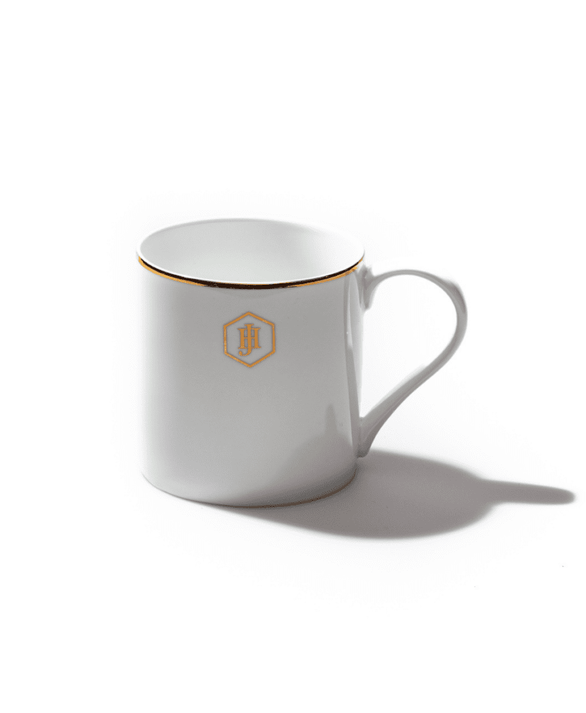 JAN Gold Rimmed Coffee Mug Set of 4 Online Shop