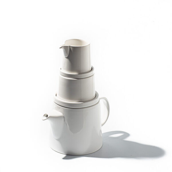 JAN Stoneware Flat Stackable Sugar Pot (Available in 4 Colours) - Image 4