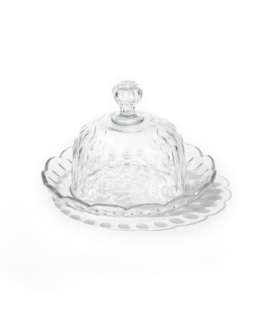 Antique Crystal Cheese Dish and Lid Online Shop
