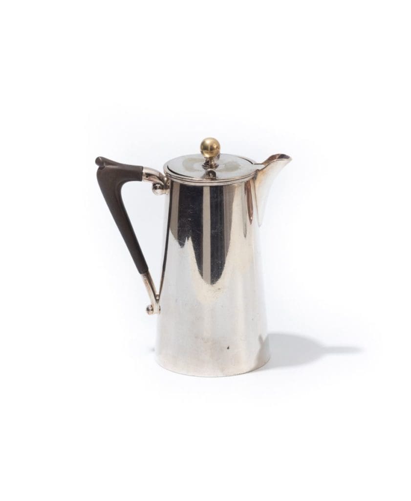 Antique Silver Coffee Pot with Wooden Handle Online Shop