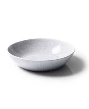 Ashes Stoneware Pasta Bowl with Melting Speckle Glaze (Set of 4)