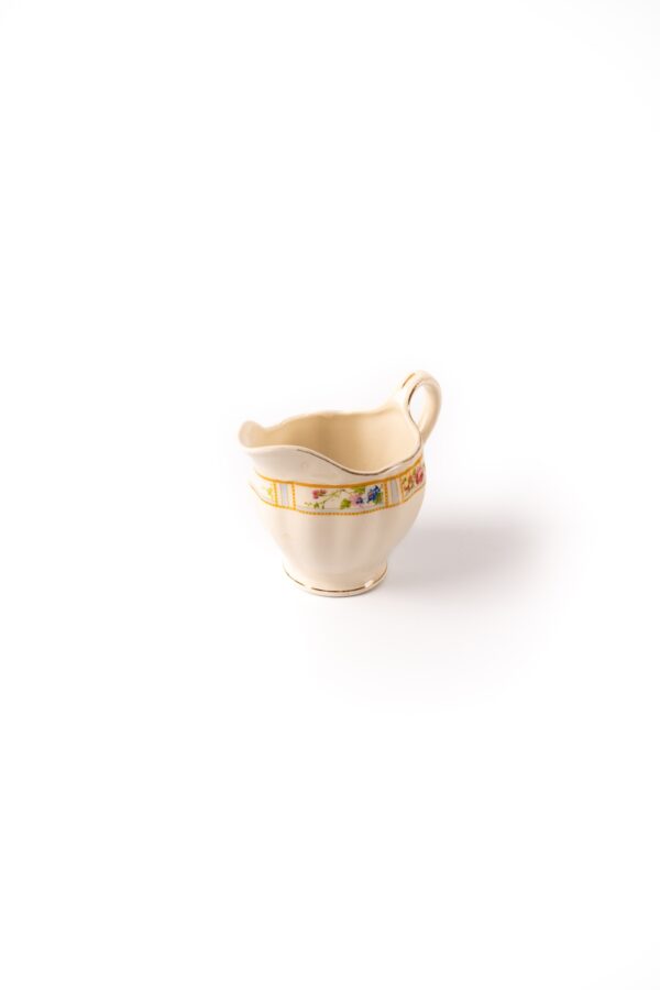 Antique Floral Detailed Porcelain Creamer - Image 2