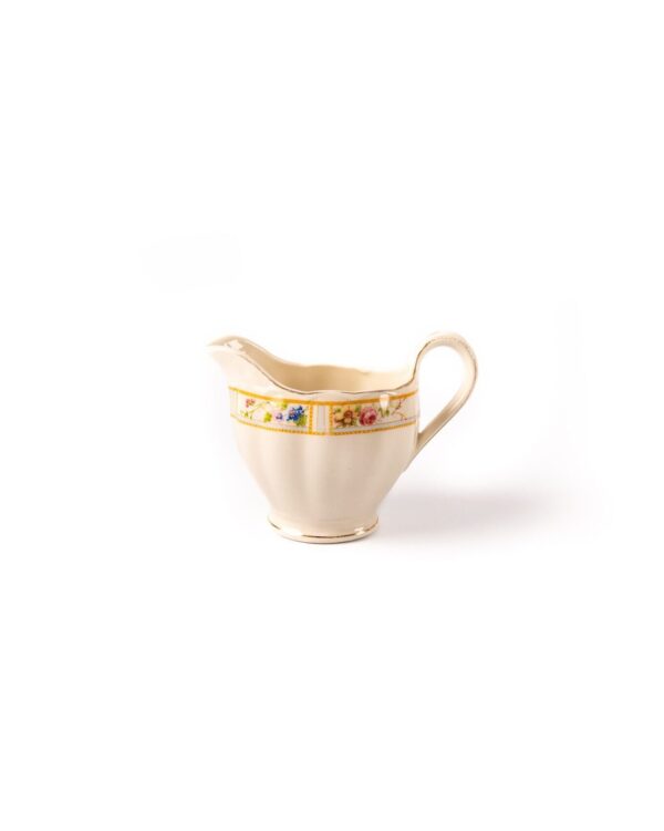 Antique Floral Detailed Porcelain Creamer